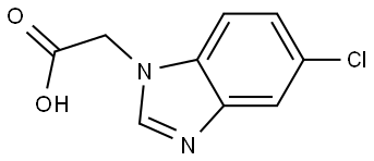 1H-Benzimidazole-1-acetic acid, 5-chloro- Structure