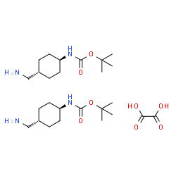 氨基甲酸,N-[反式-4-(氨基甲基)环己基]-,1,1-二甲基乙基酯1/2草酸结构式