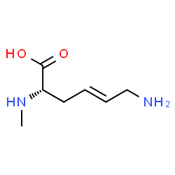 4-Hexenoicacid,6-amino-2-(methylamino)-,[S-(E)]-(9CI) Structure