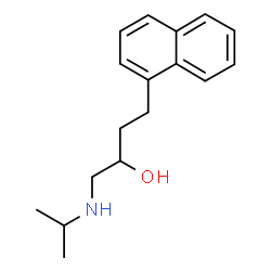 α-[(Isopropylamino)methyl]-1-naphthalene-1-propanol Structure