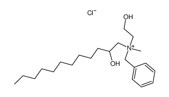 N-methyl-N-(2-hydroxyethyl)-N-(2-hydroxydodecyl)-N-benzyl ammonium chloride Structure