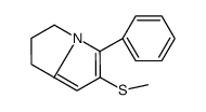 6-methylsulfanyl-5-phenyl-2,3-dihydro-1H-pyrrolizine Structure