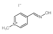 Pyridinium,4-[(hydroxyimino)methyl]-1- methyl-,iodide结构式