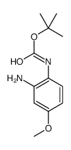 (2-氨基-4-甲氧基苯基)氨基甲酸叔丁酯结构式