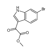 1H-INDOLE-3-ACETIC ACID, 6-BROMO-A-OXO-, METHYL ESTER结构式