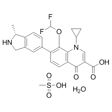 甲磺酸加雷沙星一水合物结构式