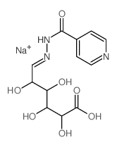 D-Glucuronic acid,1-[(4-pyridinylcarbonyl)hydrazone], monosodium salt (9CI) Structure