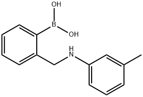 (2-((m-Tolylamino)methyl)phenyl)boronic acid Structure