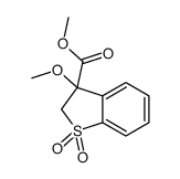 methyl 3-methoxy-1,1-dioxo-2H-1-benzothiophene-3-carboxylate Structure