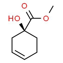 3-Cyclohexene-1-carboxylicacid,1-hydroxy-,methylester,(1S)-(9CI) structure