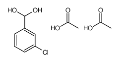 acetic acid,(3-chlorophenyl)methanediol Structure