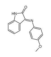 3-(4-methoxyanilino)indol-2-one Structure