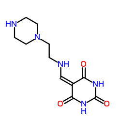 5-[(2-PIPERAZIN-1-YL-ETHYLAMINO)-METHYLENE]-PYRIMIDINE-2,4,6-TRIONE Structure