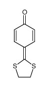 4-(1,3-dithiolan-2-ylidene)-2,5-cyclohexyldien-1-one Structure