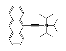 2-anthracen-9-ylethynyl-tri(propan-2-yl)silane Structure