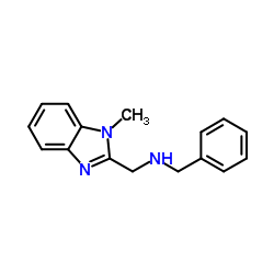 N-BENZYL-N-[(1-METHYL-1H-BENZIMIDAZOL-2-YL)METHYL]AMINE结构式