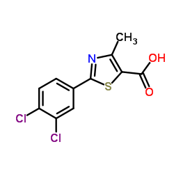 2-(3,4-Dichlorophenyl)-4-methyl-1,3-thiazole-5-carboxylic acid结构式