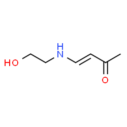 3-Buten-2-one, 4-[(2-hydroxyethyl)amino]-, (3E)- (9CI)结构式