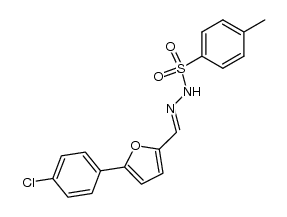 N'-((5-(4-chlorophenyl)furan-2-yl)methylene)-4-methylbenzenesulfonohydrazide结构式