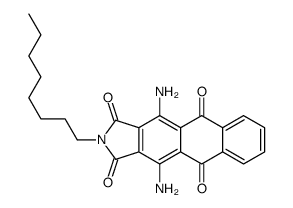 4,11-Diamino-2-octyl-1H-naphth[2,3-f]isoindole-1,3,5,10(2H)-tetrone Structure