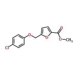 Methyl 5-[(4-chlorophenoxy)methyl]-2-furoate Structure