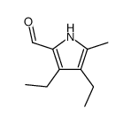 3,4-diethyl-5-methyl-1H-pyrrole-2-carbaldehyde结构式