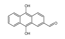 2-formyl-9,10-dihydroxyanthracene结构式