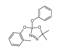 5,5-dimethyl-2-(o-methylphenoxy)-2-phenoxy-Δ3-1,3,4-oxadiazoline结构式