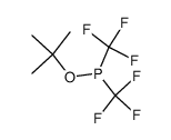 Bis-[trifluormethyl]-phosphinigsaeure-tert-butylester Structure