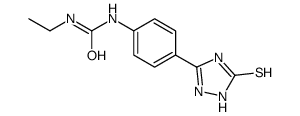 1-ethyl-3-[4-(5-sulfanylidene-1,2-dihydro-1,2,4-triazol-3-yl)phenyl]urea Structure