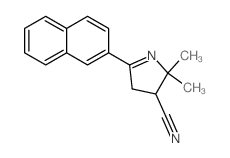 2H-Pyrrole-3-carbonitrile,3,4-dihydro-2,2-dimethyl-5-(2-naphthalenyl)- picture