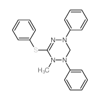 2-methyl-1,5-diphenyl-3-phenylsulfanyl-6H-1,2,4,5-tetrazine结构式