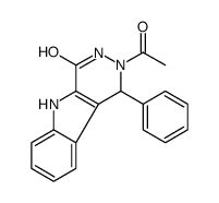 2-acetyl-1-phenyl-3,5-dihydro-1H-pyridazino[4,5-b]indol-4-one Structure