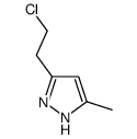 3-(2-chloroethyl)-5-methyl-1H-pyrazole Structure