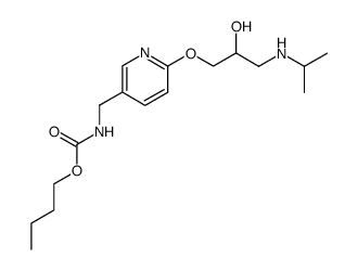 2-(2'-hydroxy-3'-isopropylamino-propoxy)-5-(n-butoxycarbonyl-aminomethyl)-pyridine Structure