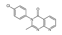 3-(4-chlorophenyl)-2-methylpyrido[2,3-d]pyrimidin-4-one结构式