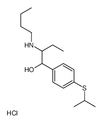 2-(butylamino)-1-(4-propan-2-ylsulfanylphenyl)butan-1-ol,hydrochloride结构式