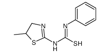 1-(5-methyl-4,5-dihydro-1,3-thiazol-2-yl)-3-phenylthiourea结构式