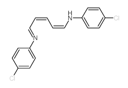 4-chloro-N-[5-(4-chlorophenyl)iminopenta-1,3-dienyl]aniline Structure