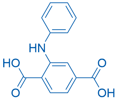 2-PHENYLAMINO-TEREPHTHALIC ACID Structure