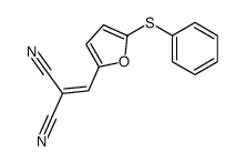 2-[(5-phenylsulfanylfuran-2-yl)methylidene]propanedinitrile结构式