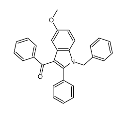 (1-benzyl-5-methoxy-2-phenylindol-3-yl)-phenylmethanone Structure