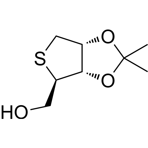 1,4-Anhydro-2,3-O-isopropylidene-4-thio-D-ribitol Structure