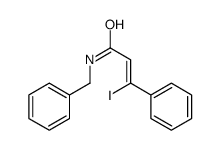 N-benzyl-3-iodo-3-phenylprop-2-enamide Structure