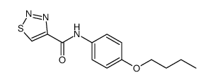 1,2,3-Thiadiazole-4-carboxamide,N-(4-butoxyphenyl)-(9CI)结构式