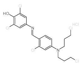 4-[[4-(bis(3-chloropropyl)amino)-2-chloro-phenyl]methylideneamino]-2,6-dichloro-phenol picture