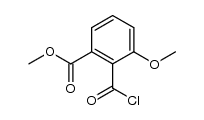 2-Carbomethoxy-6-methoxy-benzoyl chloride结构式