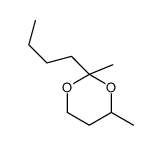 2-butyl-2,4-dimethyl-1,3-dioxane Structure