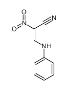 3-anilino-2-nitroprop-2-enenitrile结构式