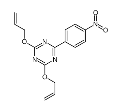 2-(4-nitrophenyl)-4,6-bis(prop-2-enoxy)-1,3,5-triazine结构式